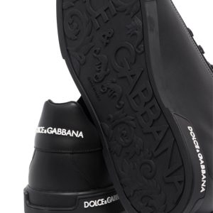 کتونی اورجینال مردانه برند Dolce&Gabbana مدل Portofino Logo Detail Sneakers کد CS1774 AA335